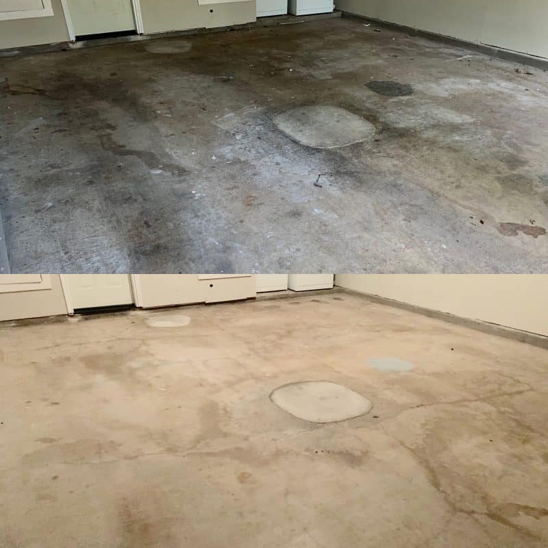 professional garage oil stain removal